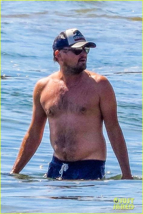 leonardo dicaprio shirtless|Leonardo DiCaprio Goes Shirtless During Malibu Beach Day: Pics.